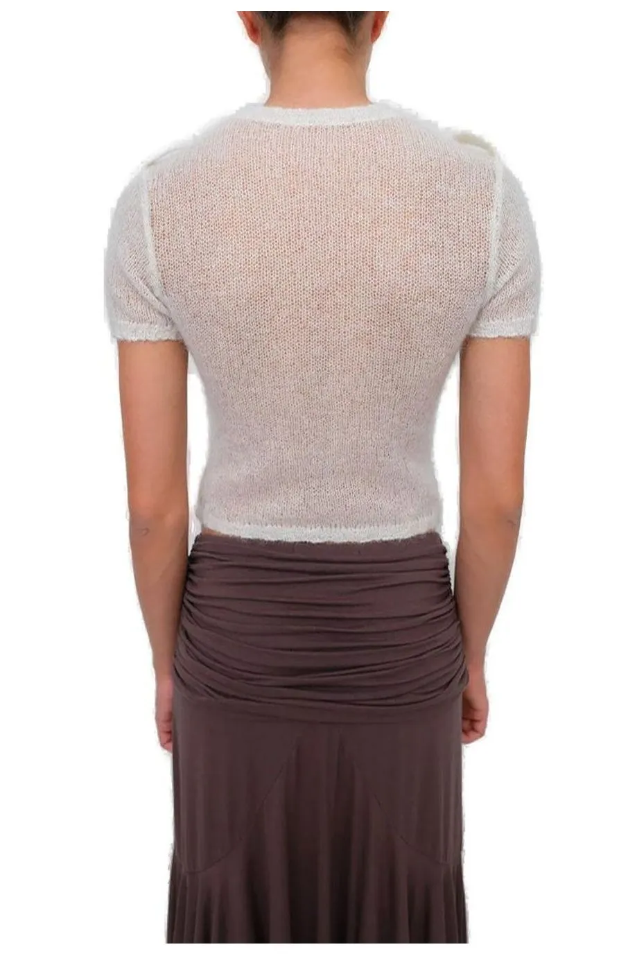 Sheer Knit Cropped Top