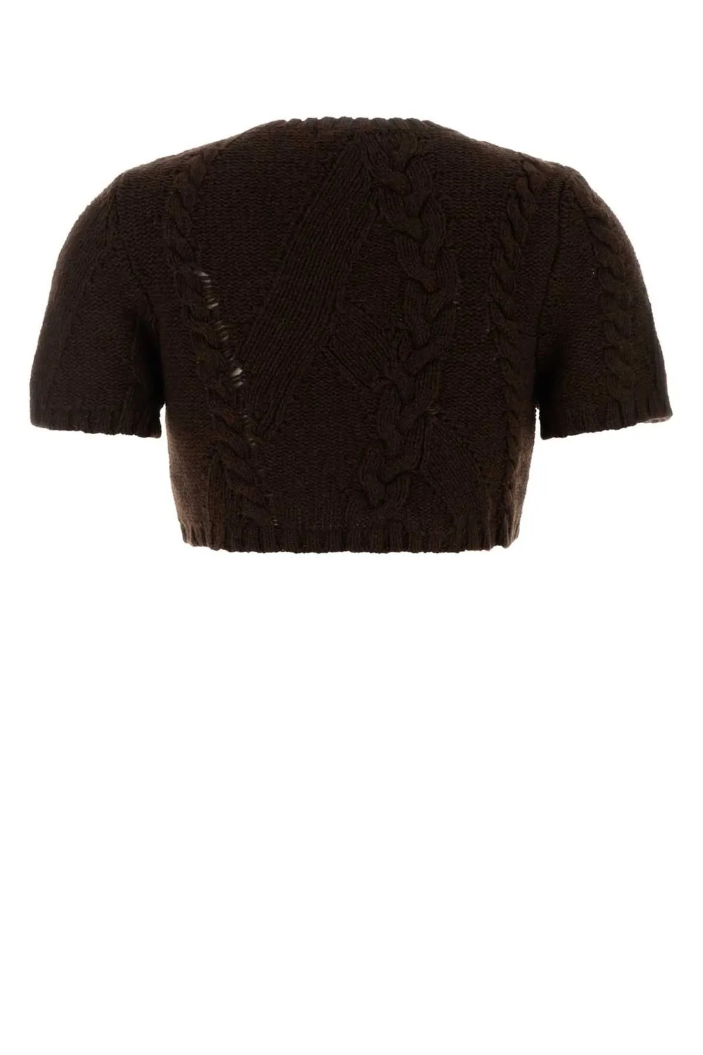 Cable Knit Cropped Sweater