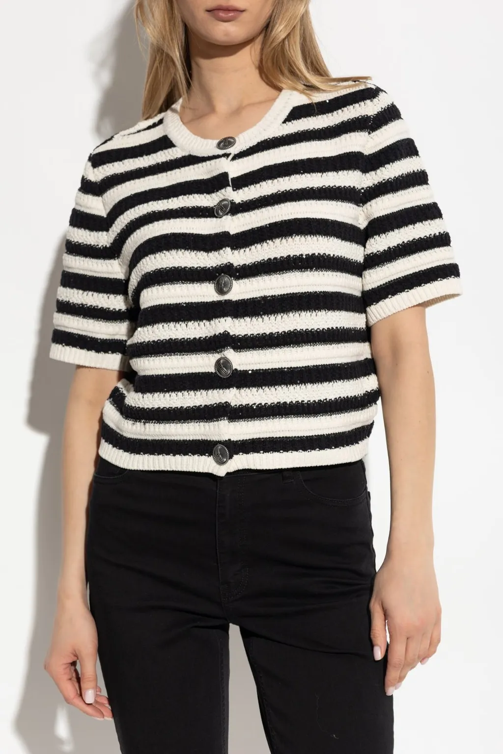 Striped Knit Cardigan