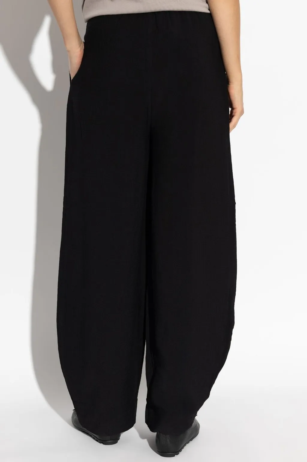 Wide-Leg Cropped Trousers