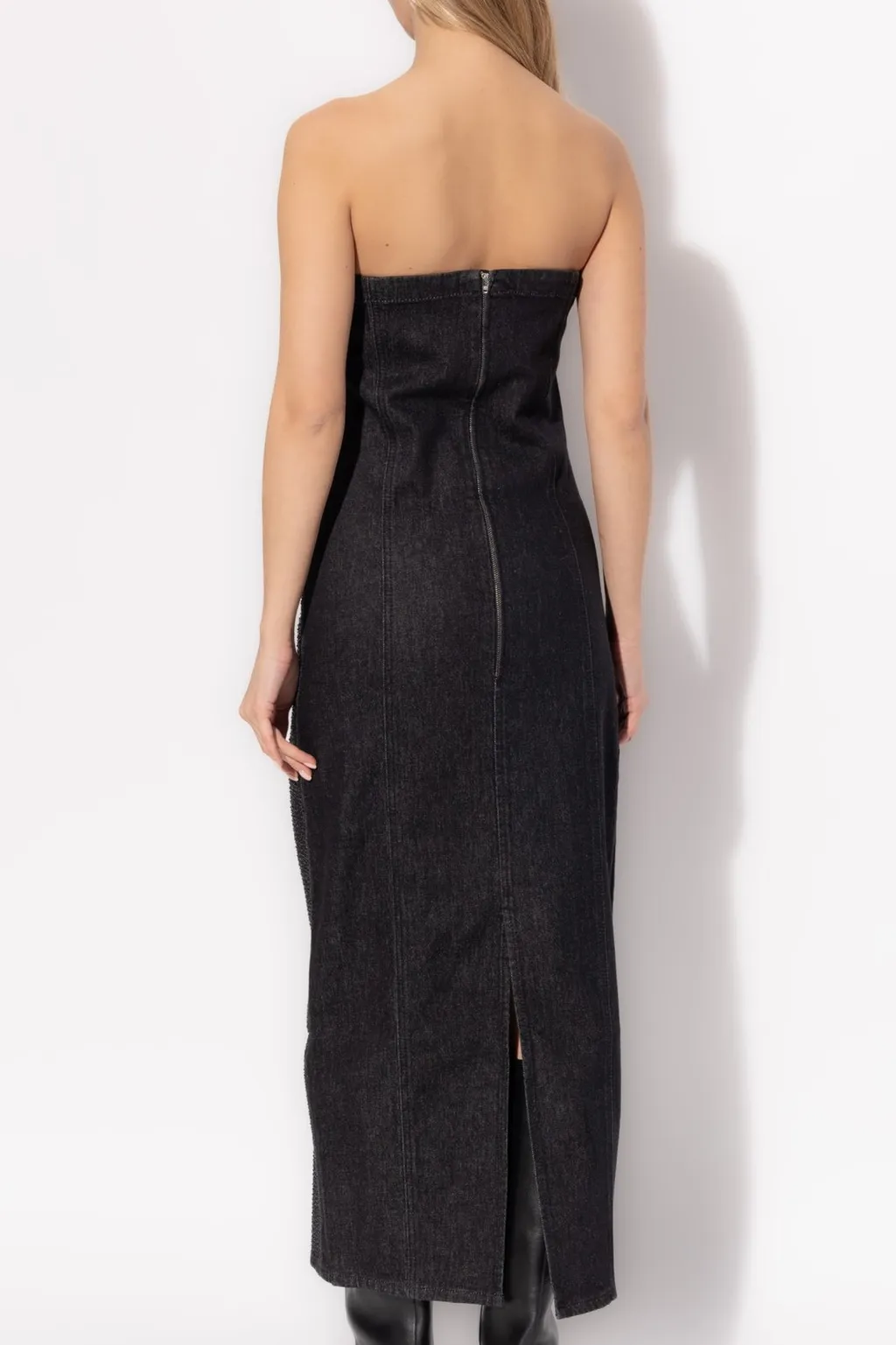 Strapless Sequin Maxi Dress