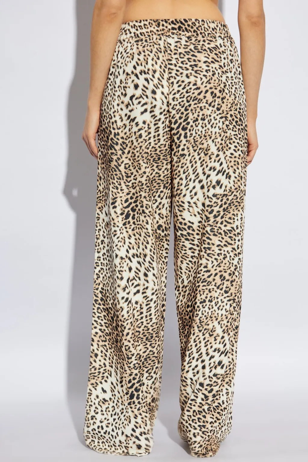 Printed Wide-Leg Trousers