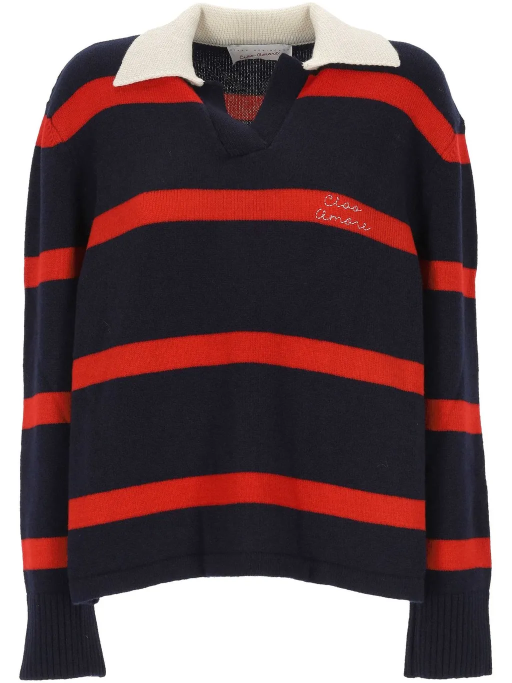 Striped Knit Polo