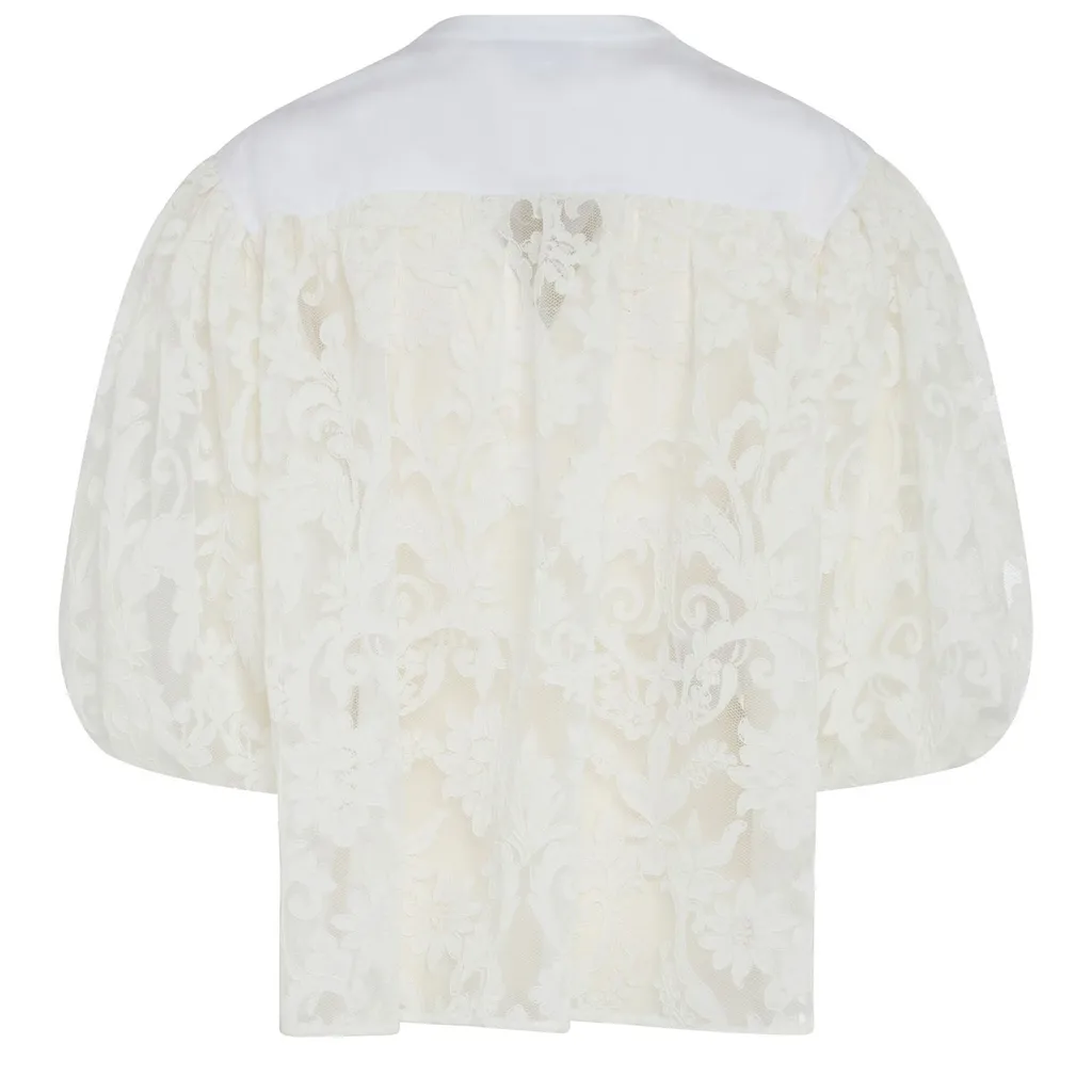 Puff Sleeve Lace Blouse