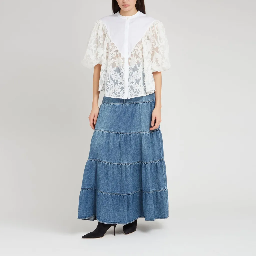 Puff Sleeve Lace Blouse