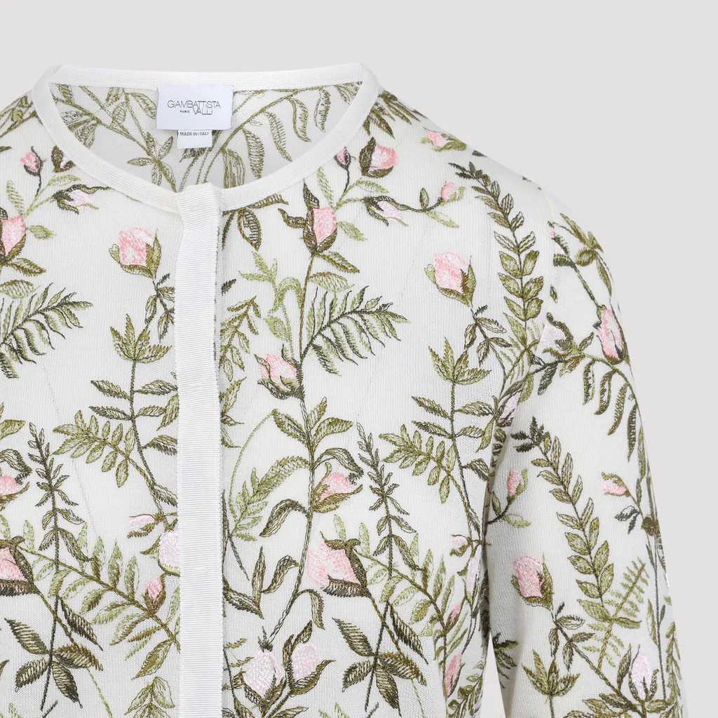 Floral Embroidered Cardigan
