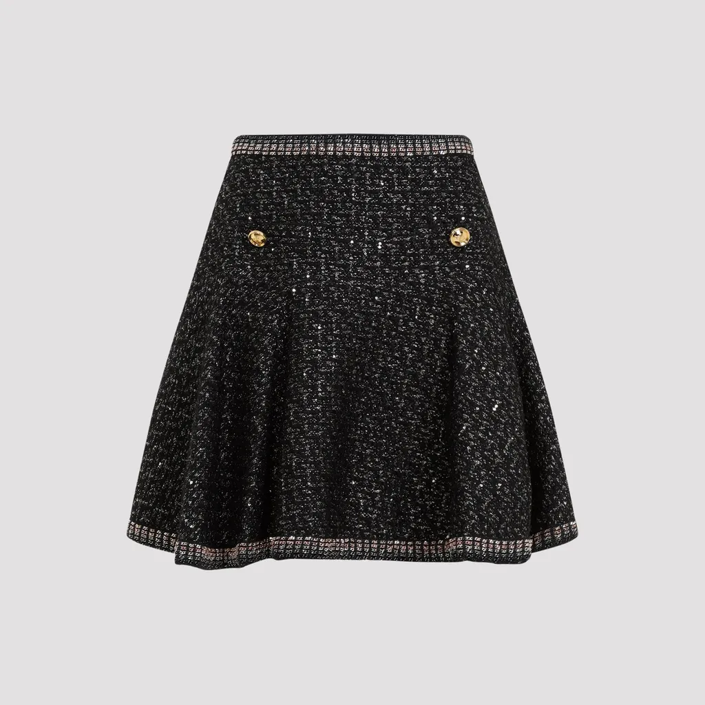 A-Line Skirt With Sequins