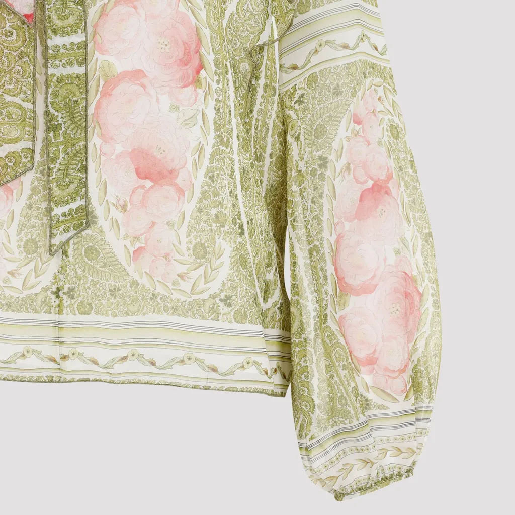 Printed Silk Blouse