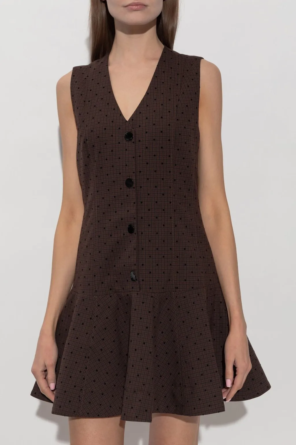 Polka Dot Vest Dress