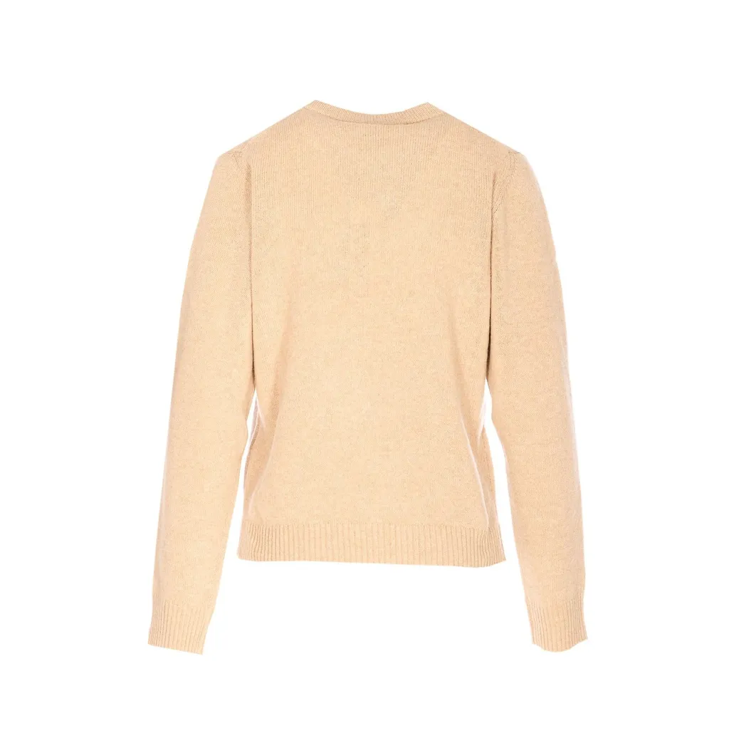 Sweater With Bananas And Logo Ganni