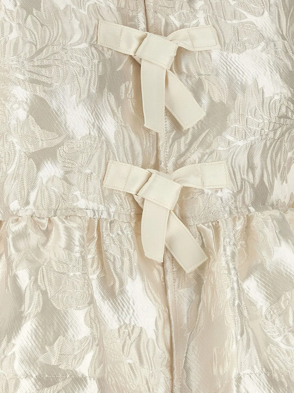 Jacquard Peplum Top