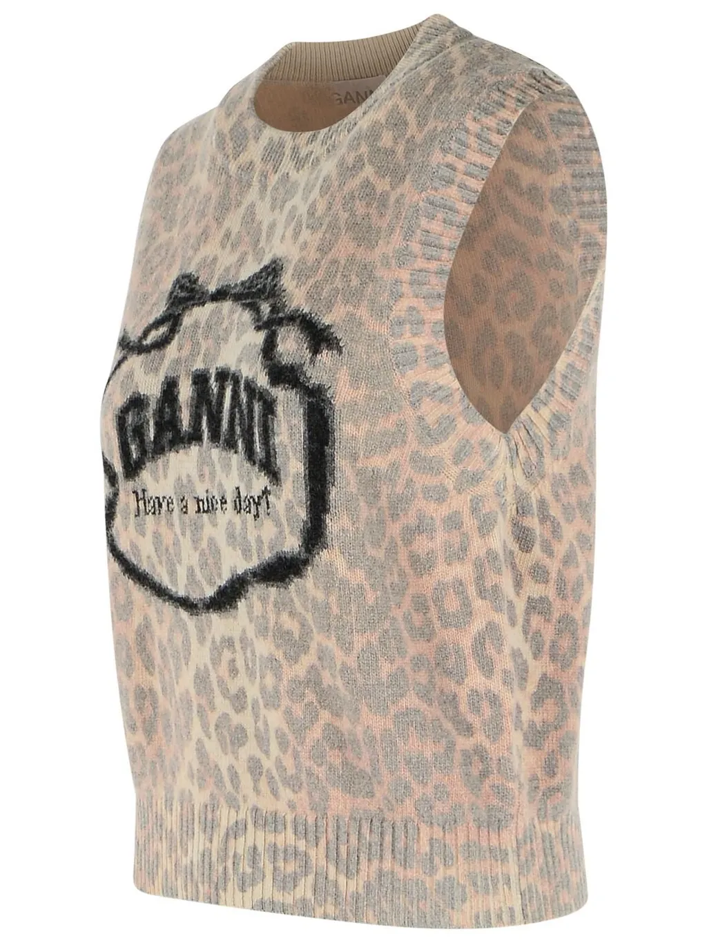 Leopard Print Sweater Vest