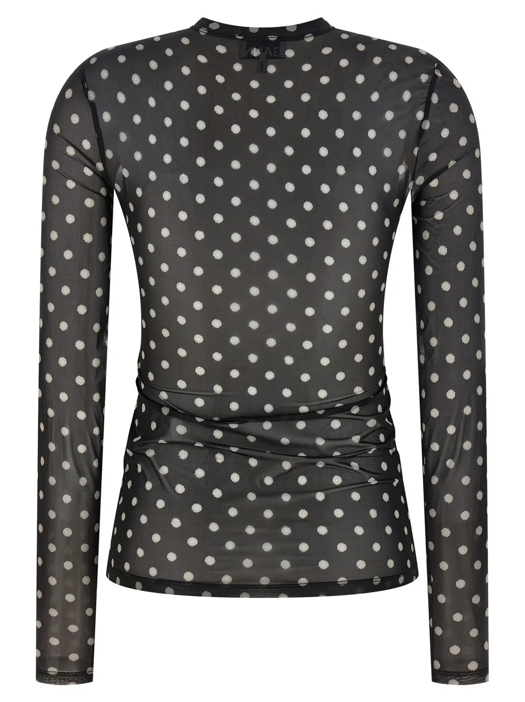 Mesh Polka Dot Top