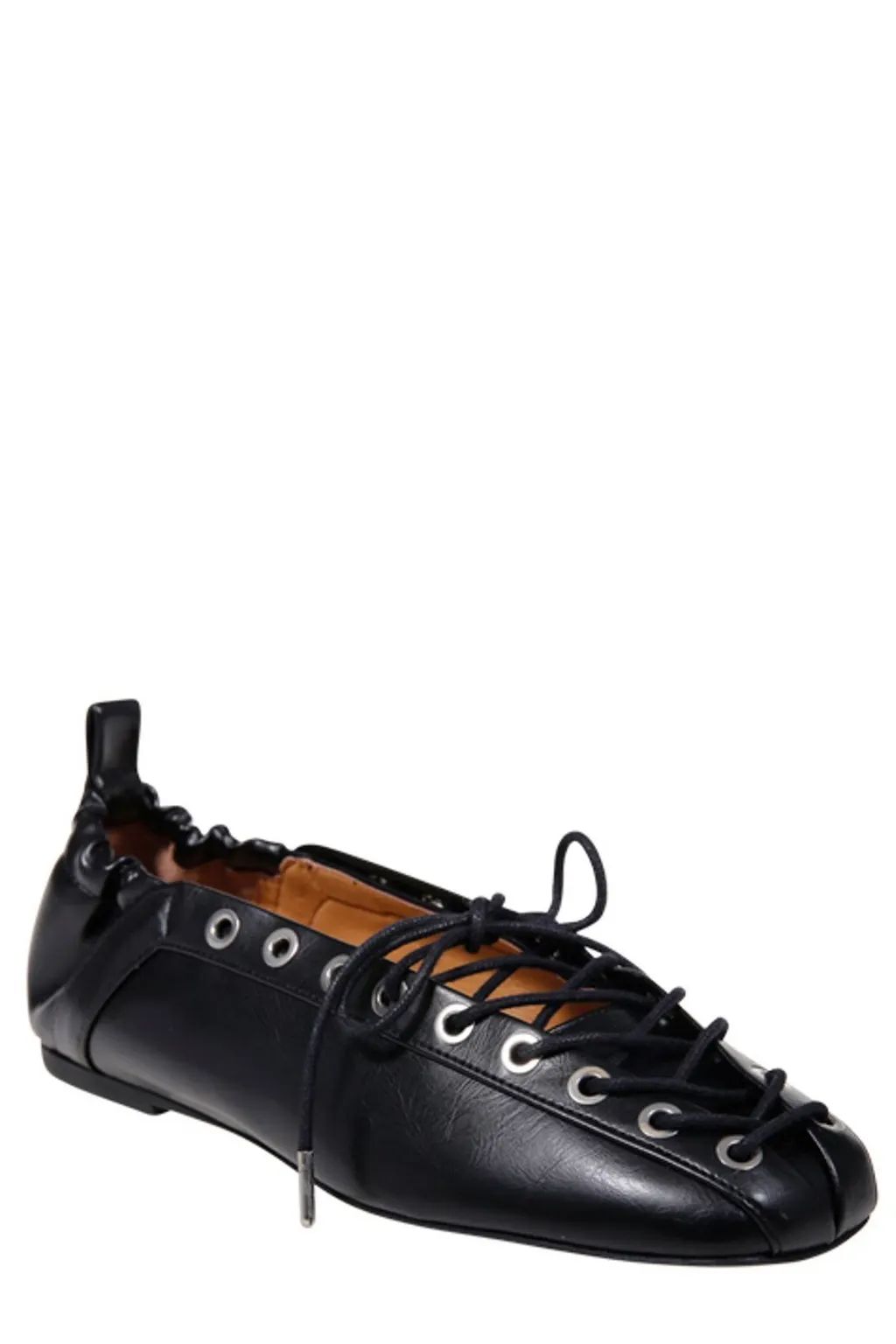 Lace-Up Ballet Flats