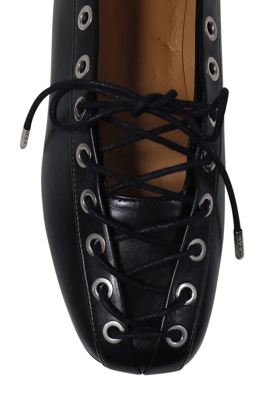 Lace-Up Ballet Flats