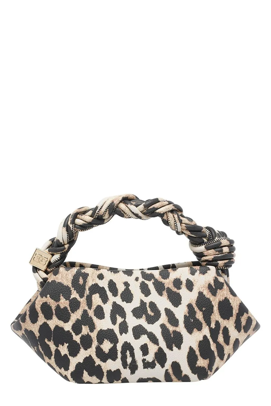 Leopard Print Top Handle Bag