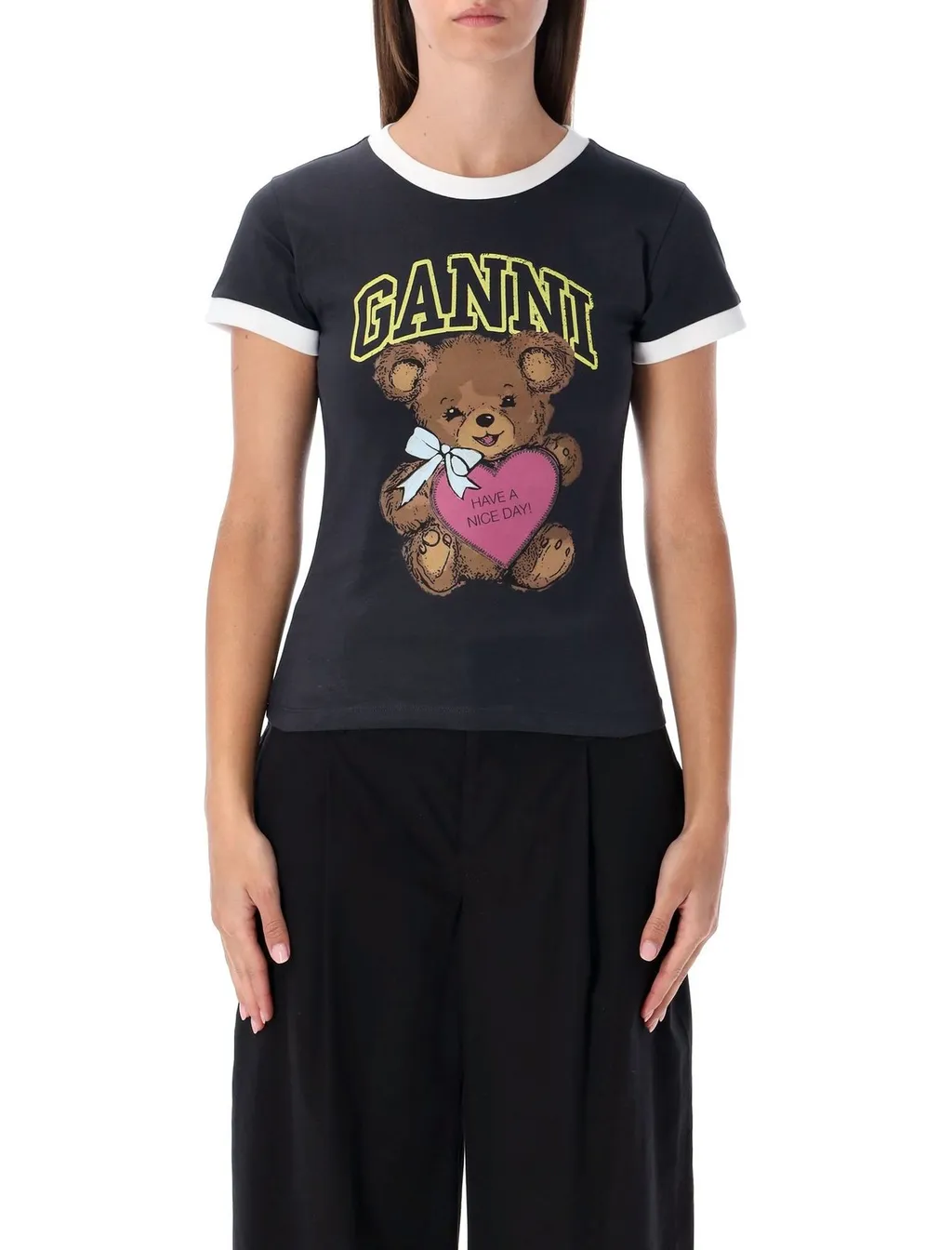 T-Shirt With Teddy Bear Print