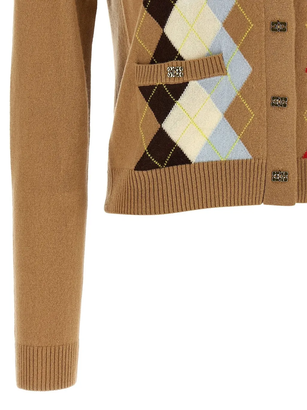 Argyle Knit Cardigan