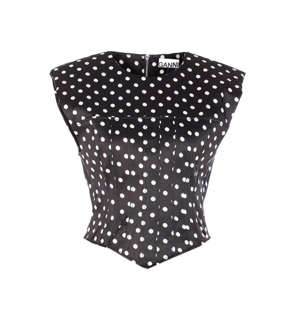 Polka Dot Corset Top