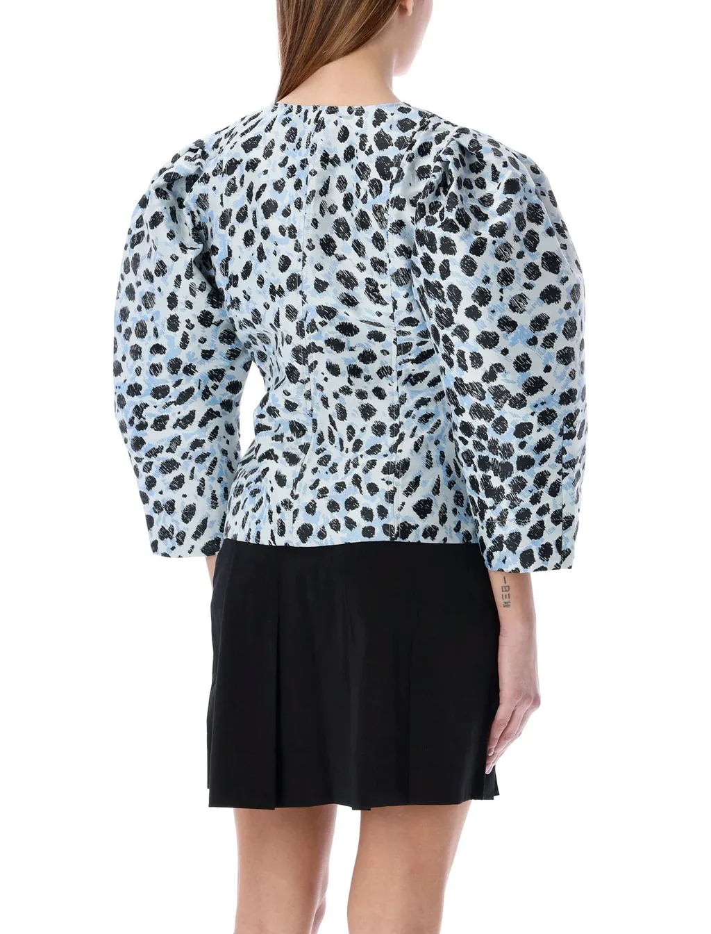 Printed Puff Sleeve Top