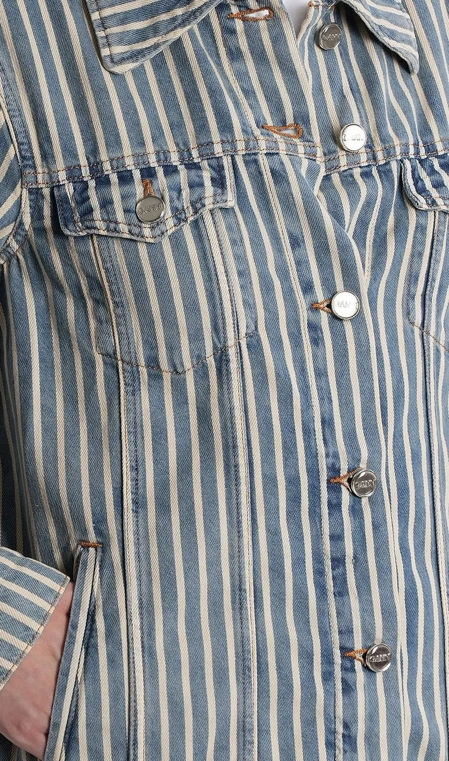 Striped Denim Jacket