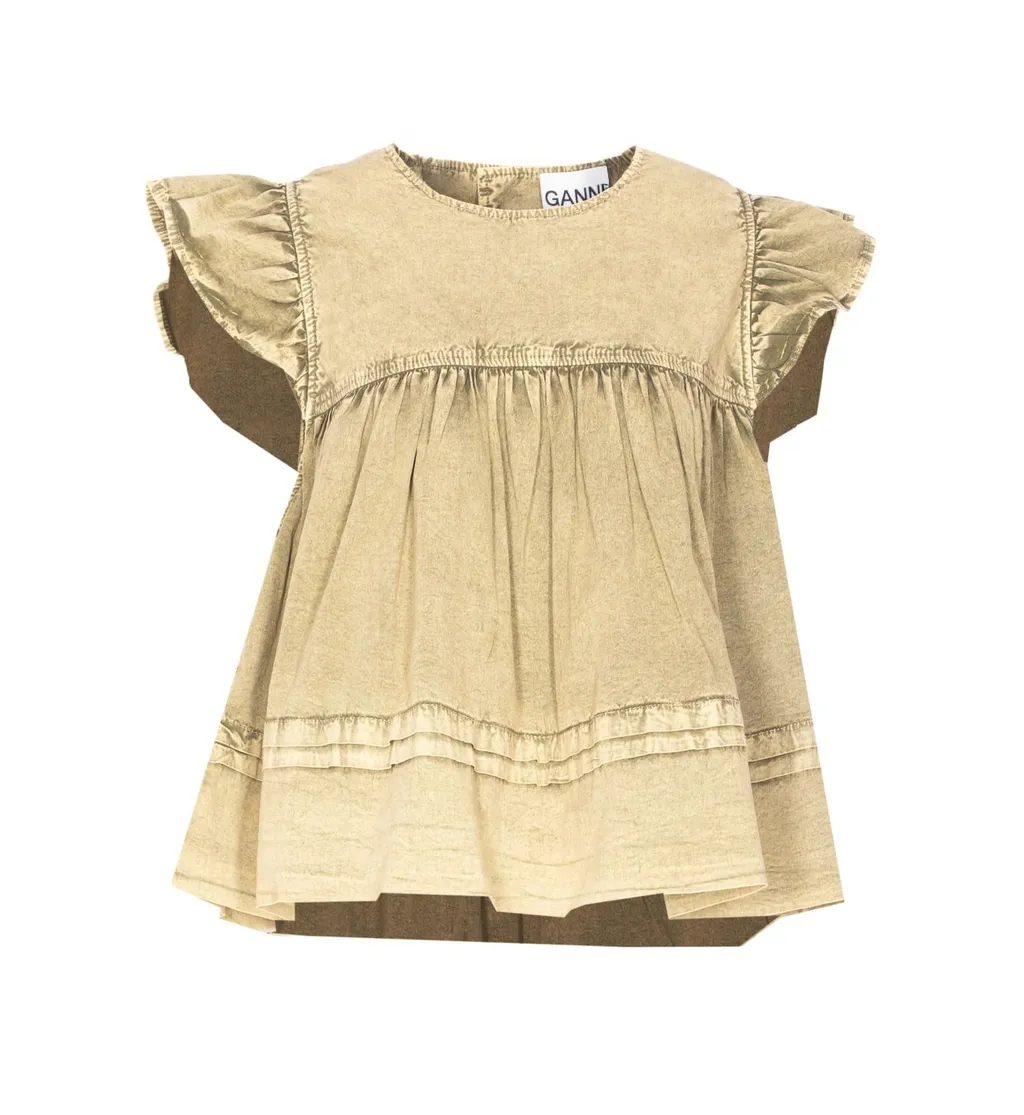 Ruffled Cotton Dress