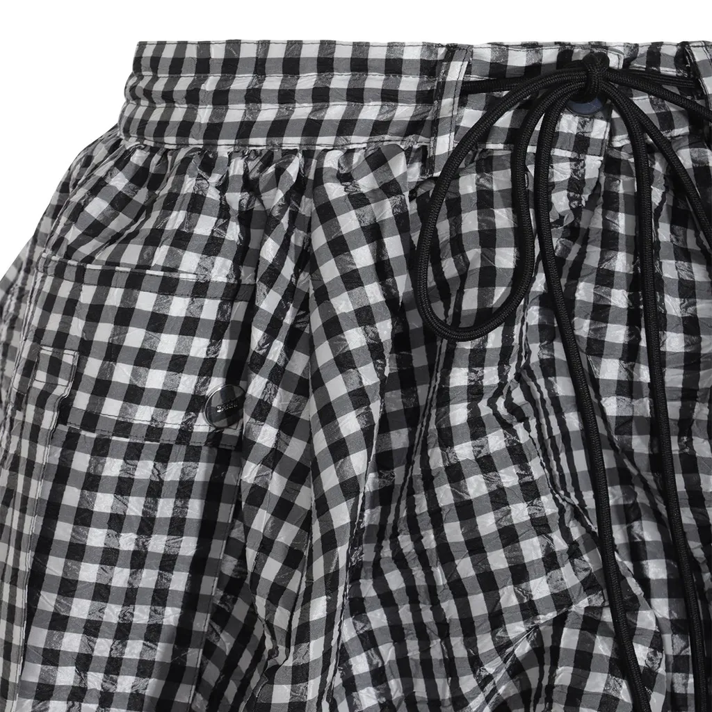 Gingham Balloon Mini Skirt