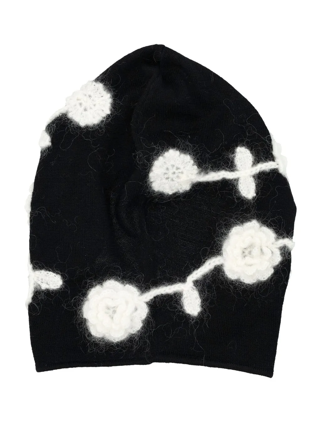Balaclava With Floral Appliqué