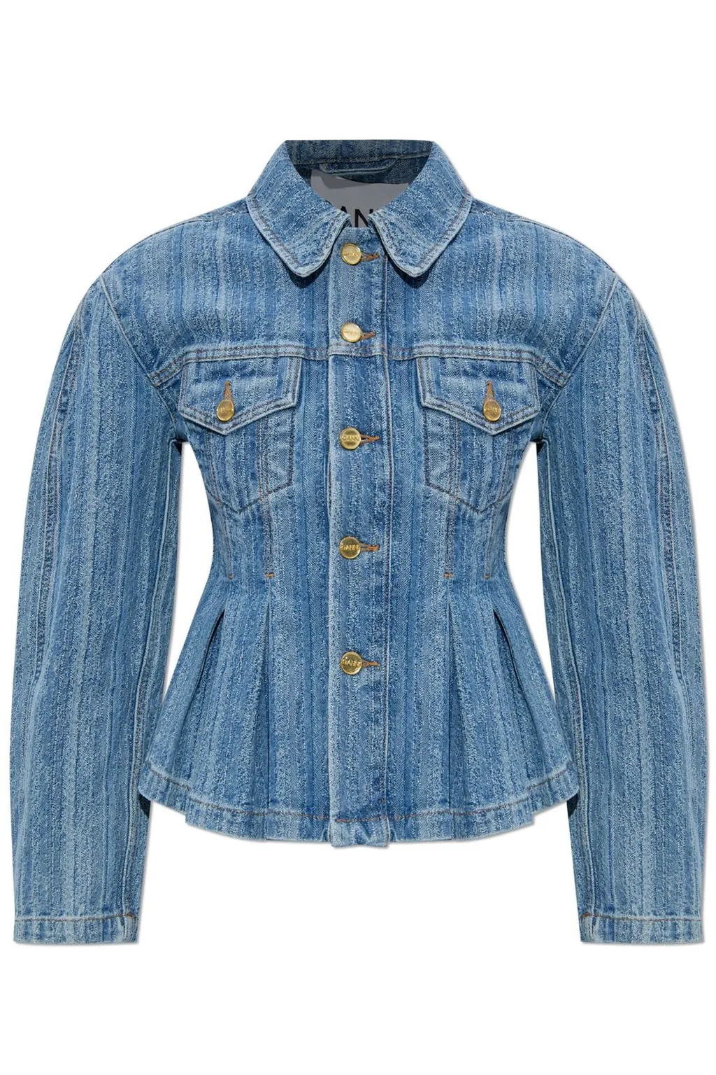 Denim Jacket With Peplum