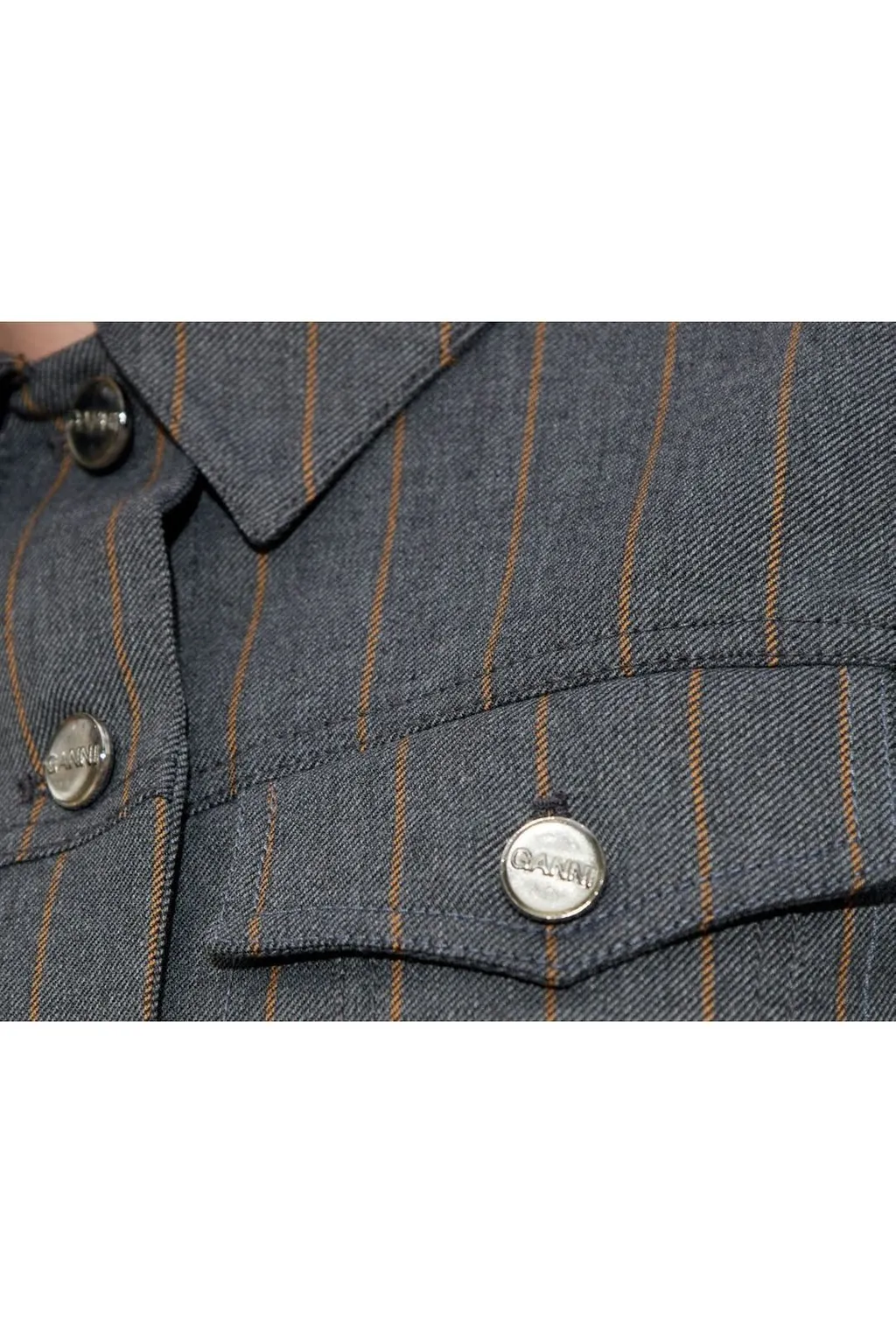 Pinstripe Cropped Jacket