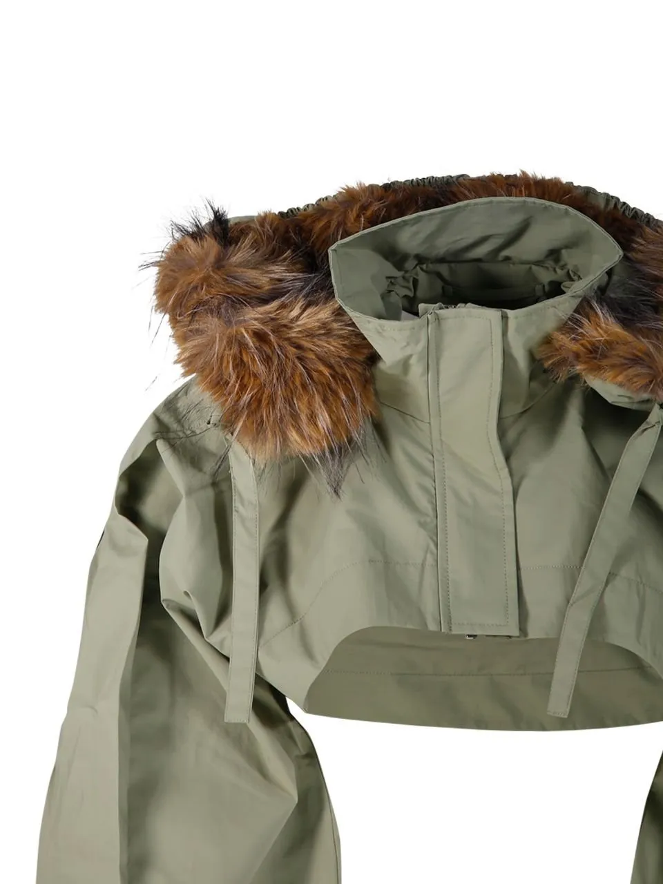 Cropped Parka Jacket