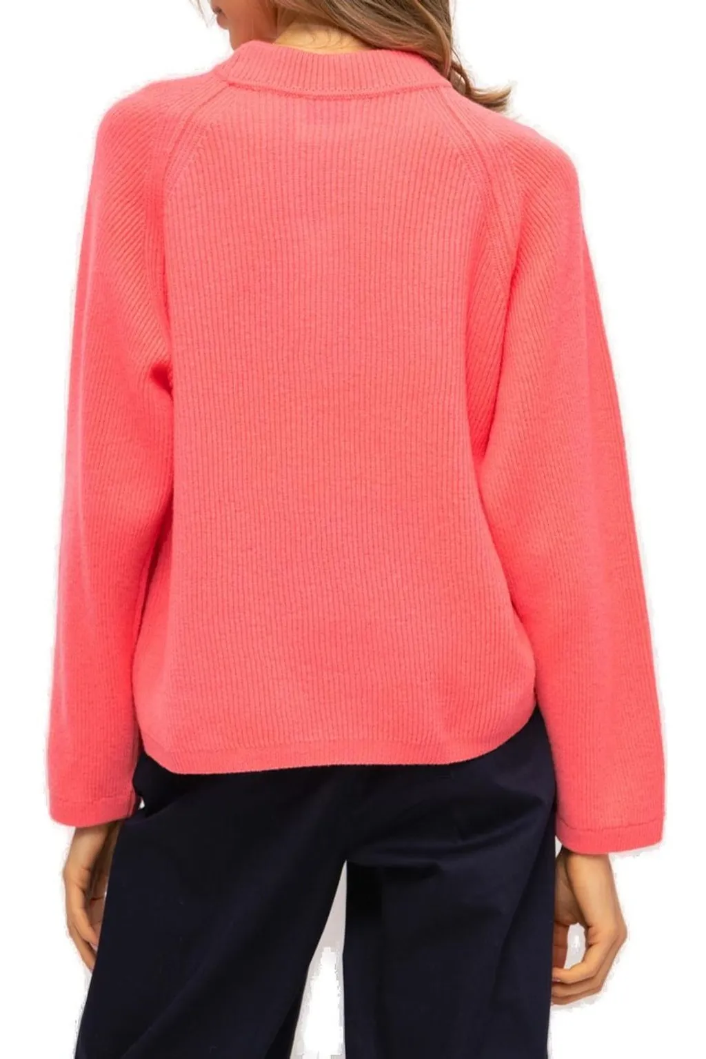 Ribbed Mock Neck Sweater