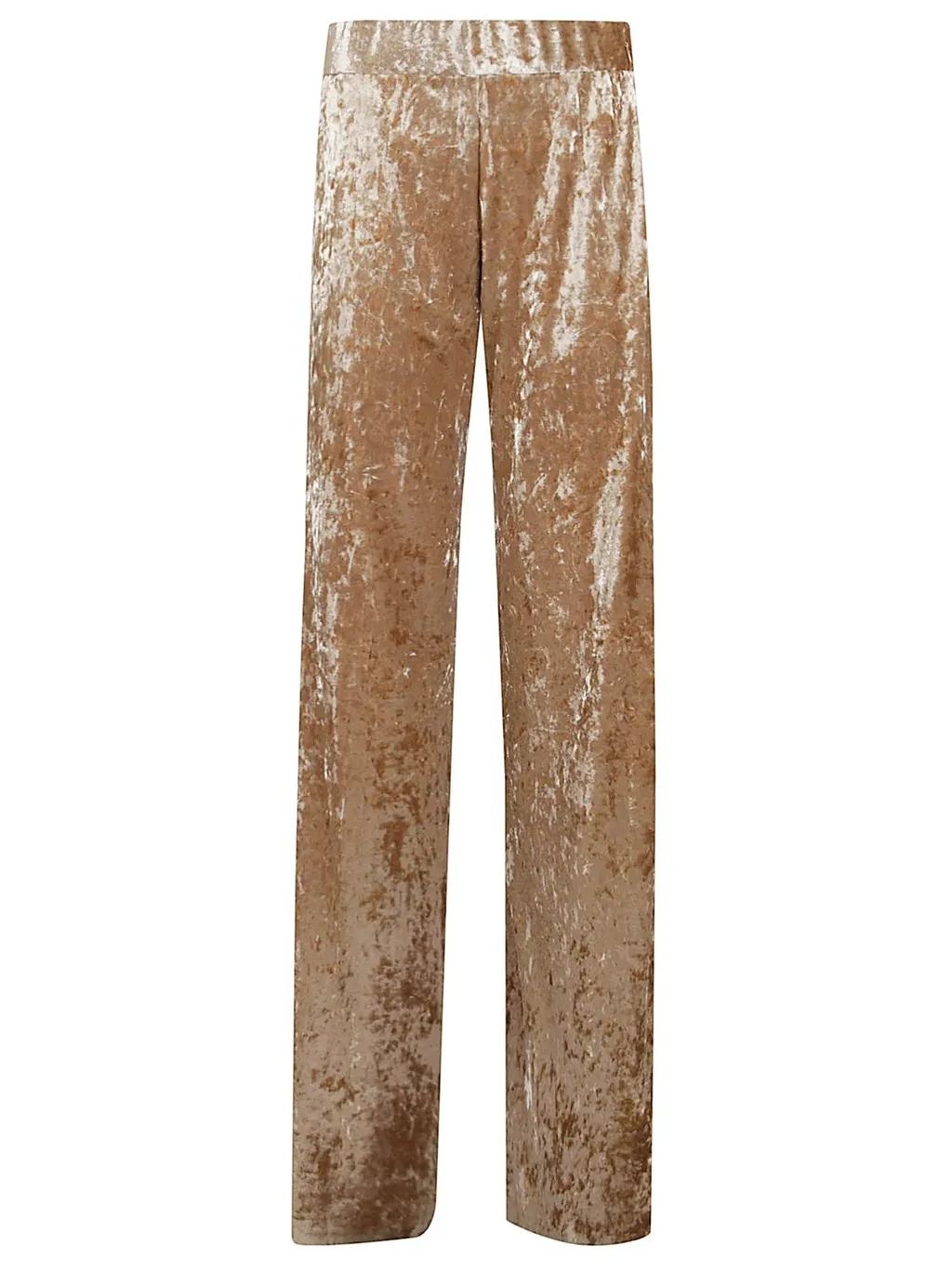 Velvet Wide-Leg Pants