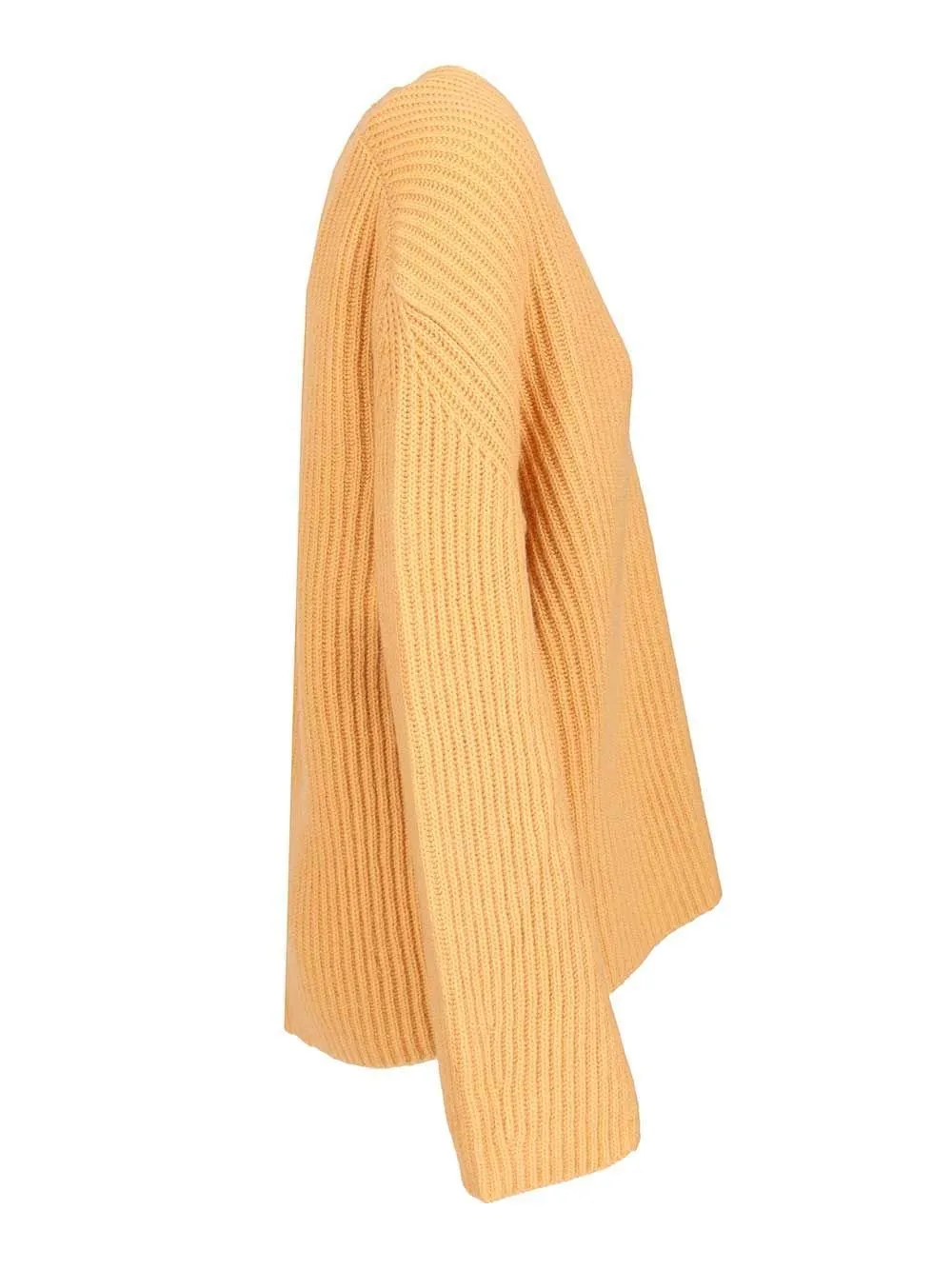 V-Neck Ribbed Sweater