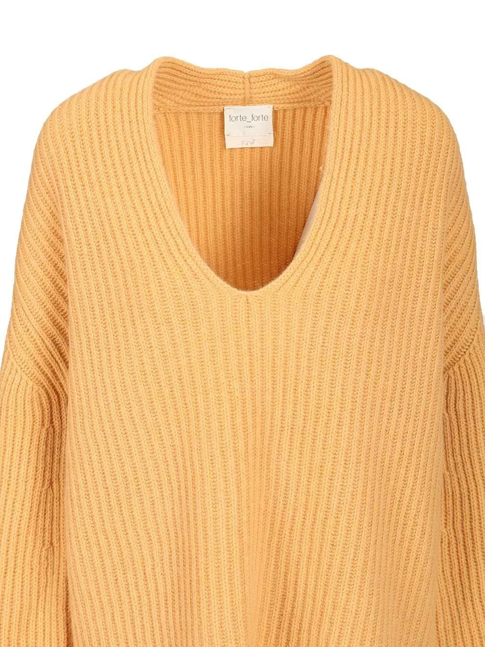 V-Neck Ribbed Sweater