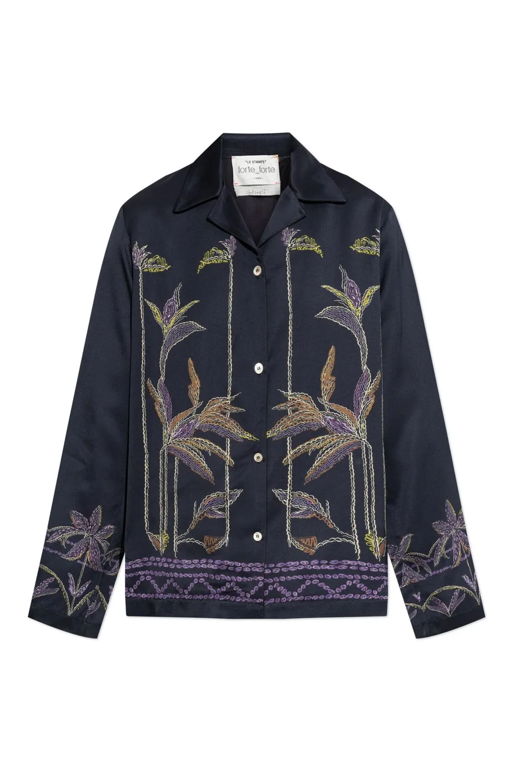 Embroidered Silk Shirt