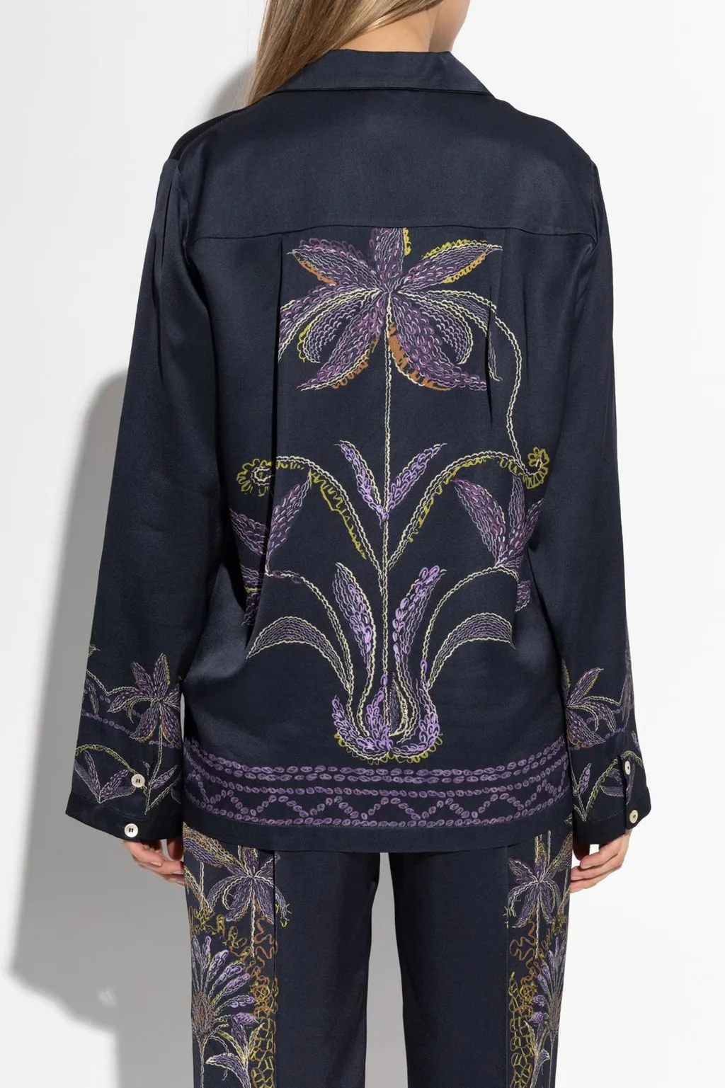Embroidered Silk Shirt
