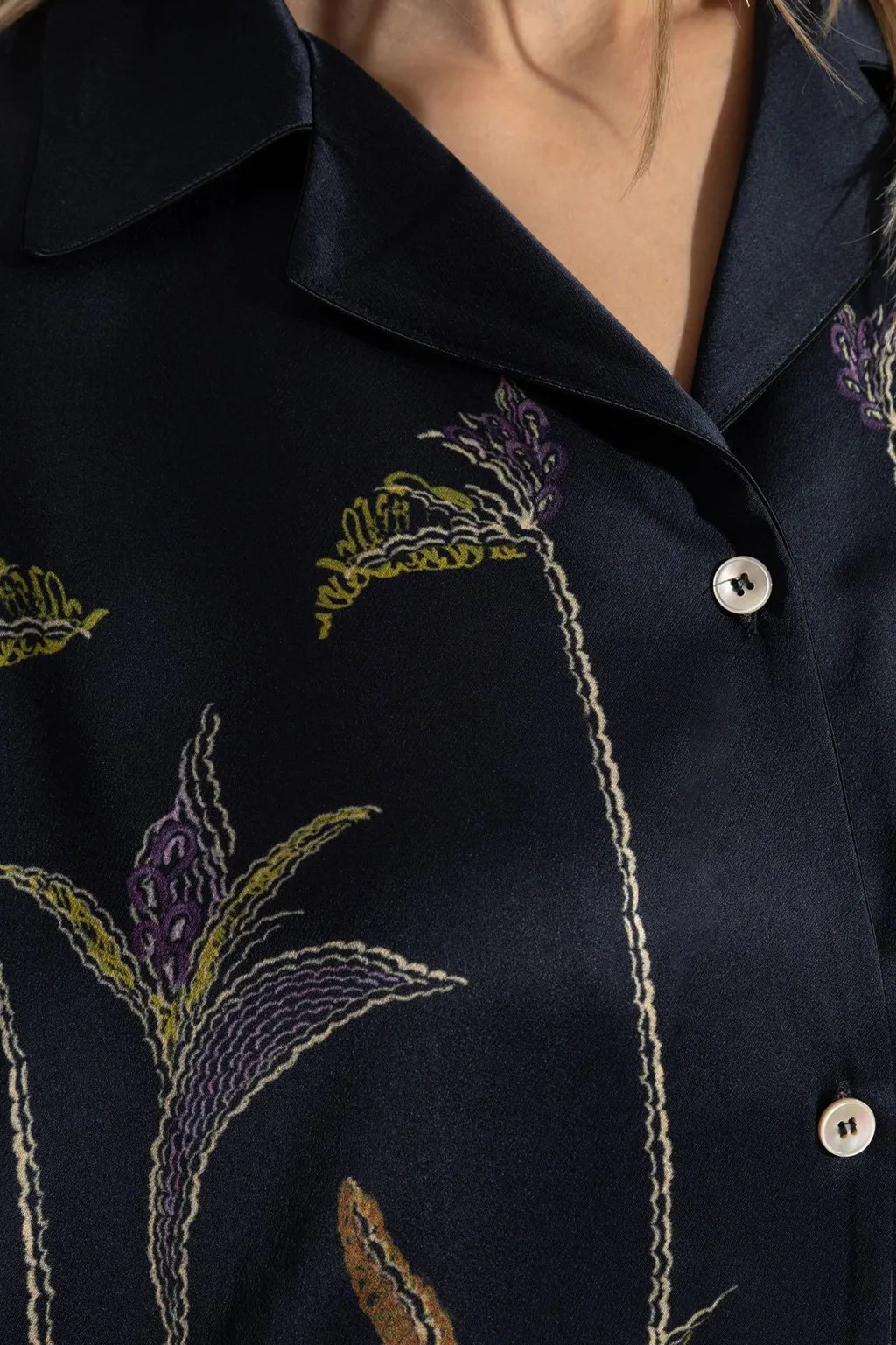 Embroidered Silk Shirt