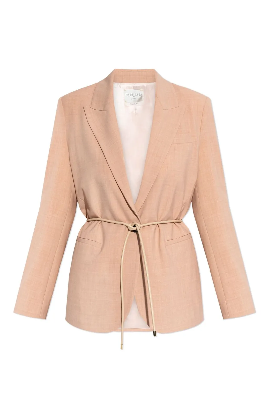 Single-Breasted Blazer With Belt