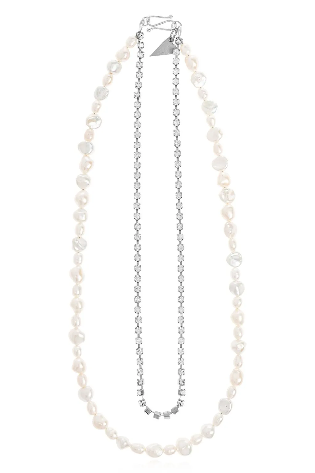 Pearl And Crystal Necklace Set