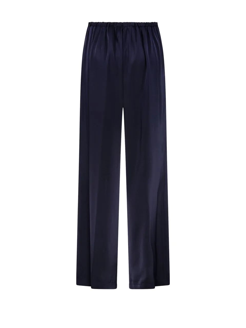 Wide-Leg Satin Trousers