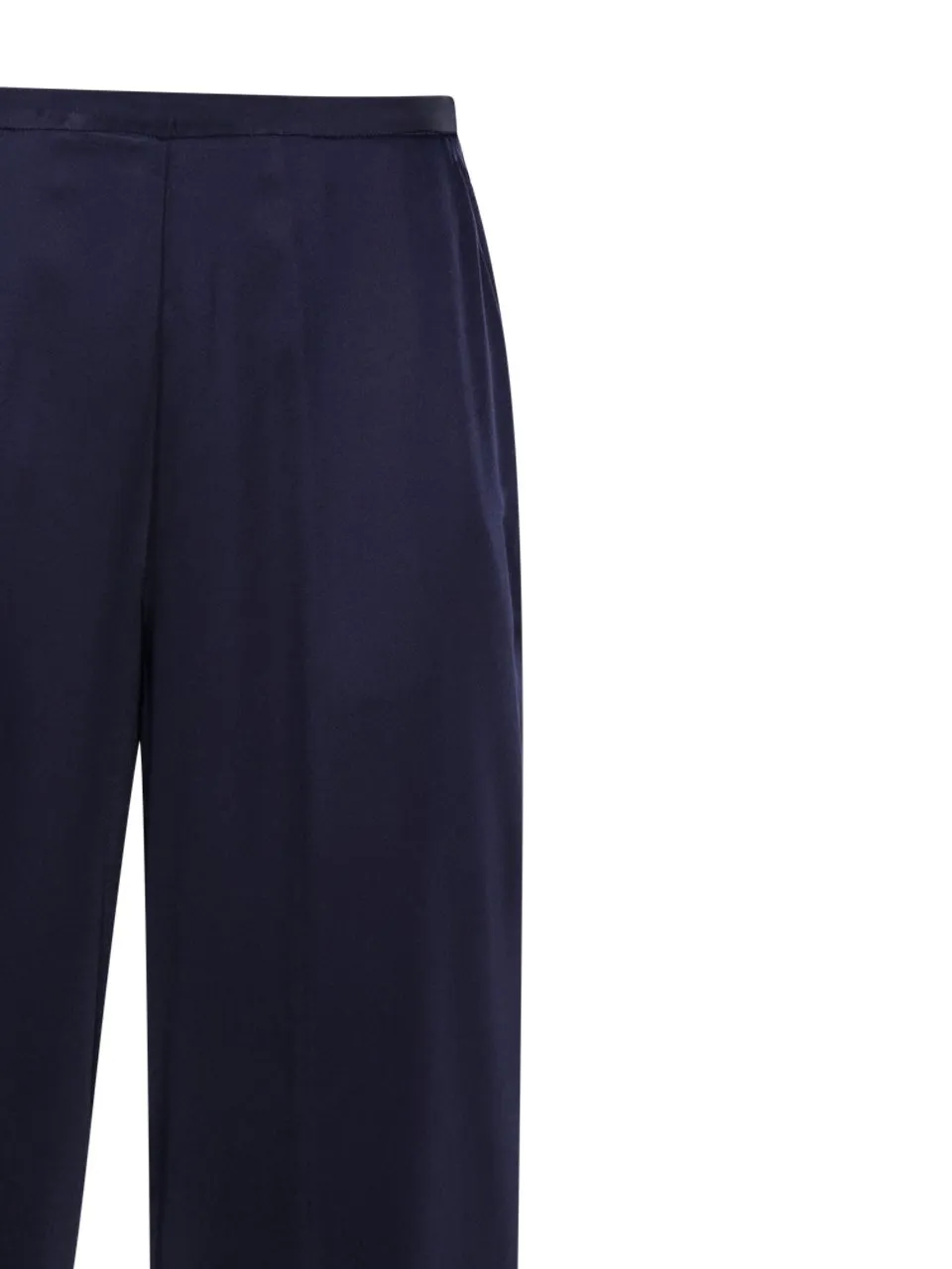 Wide-Leg Satin Trousers