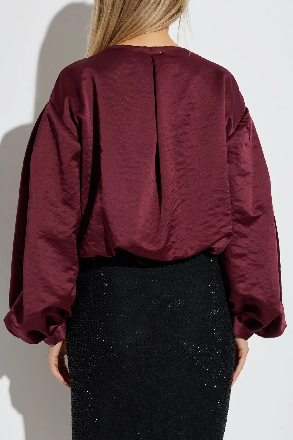 Cropped V-Neck Jacket