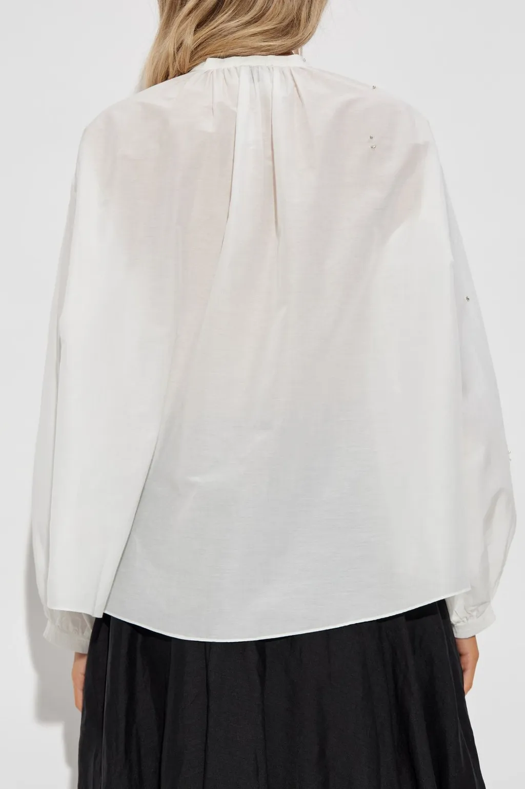 Blouse With Rhinestone Embellishments