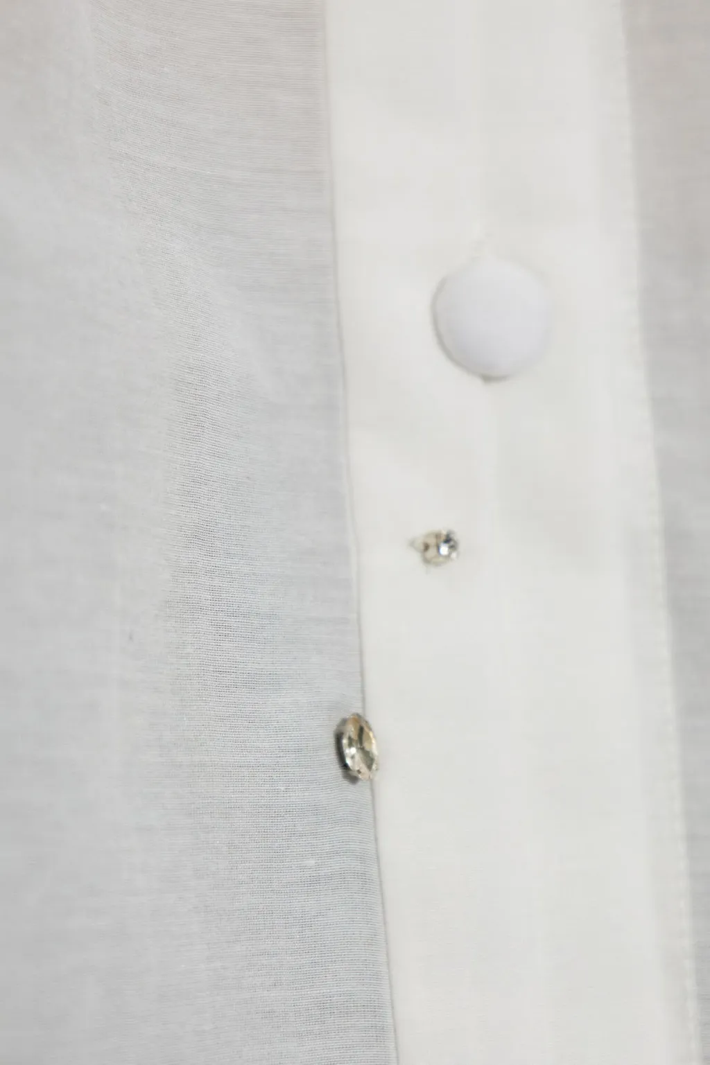 Blouse With Rhinestone Embellishments
