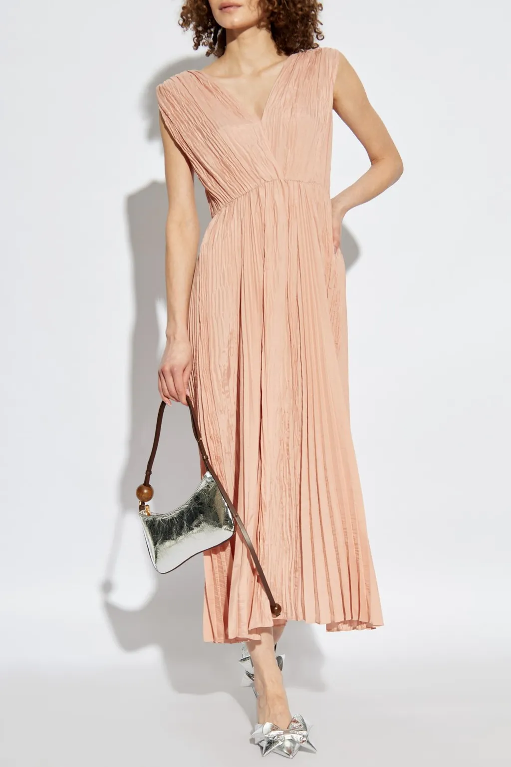 Pleated Maxi Dress