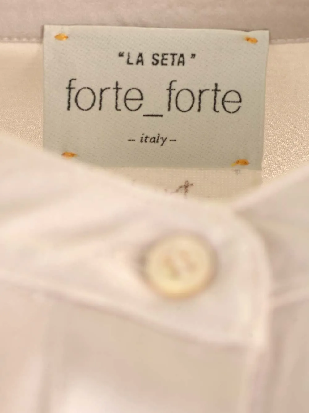 Band Collar Silk Shirt