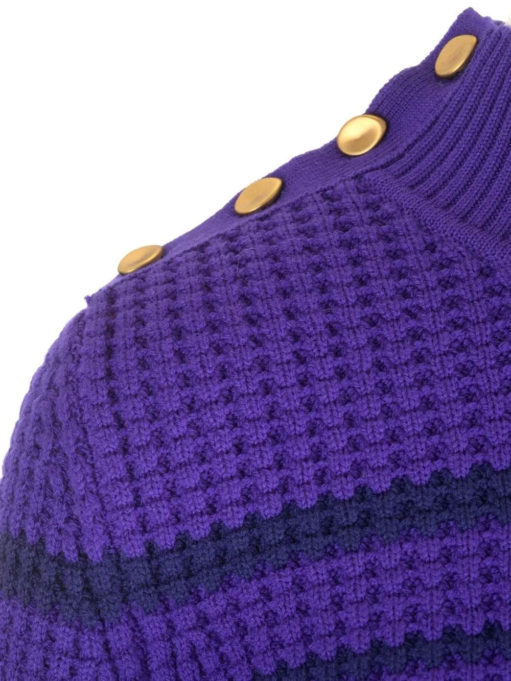 Striped Mock Neck Sweater