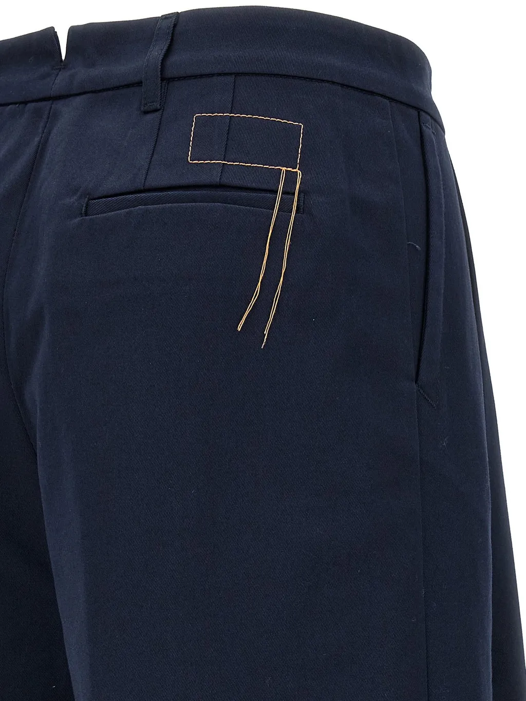 Wide-Leg Pleated Trousers