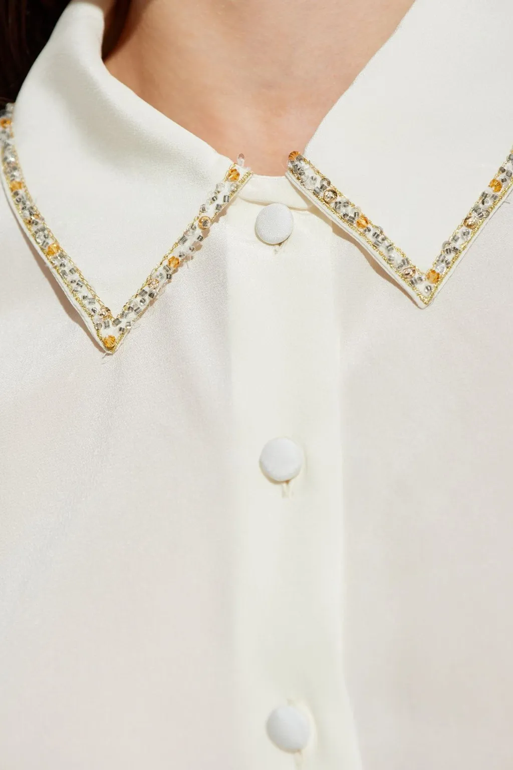 Embellished Collar Blouse